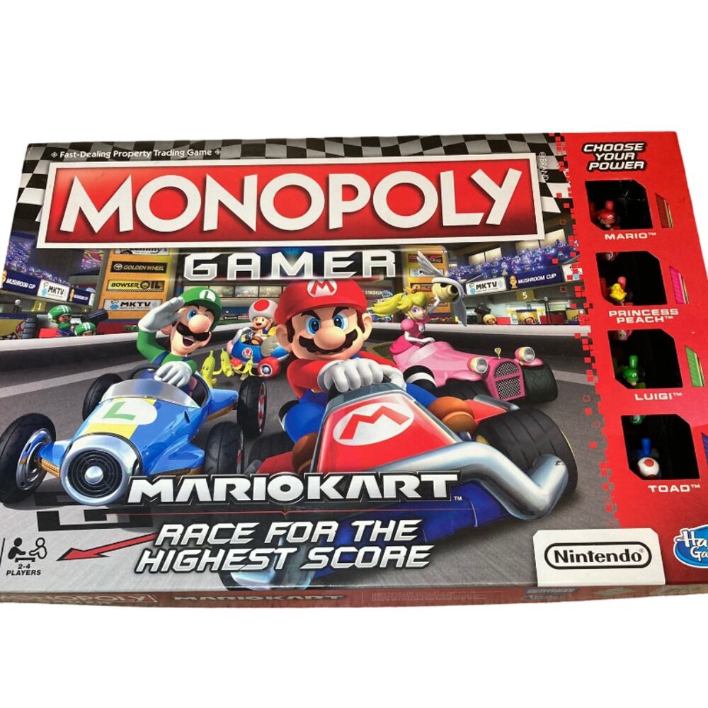 Monopoly Hasbro Gaming Gamer Mario Kart Board Collectors Game